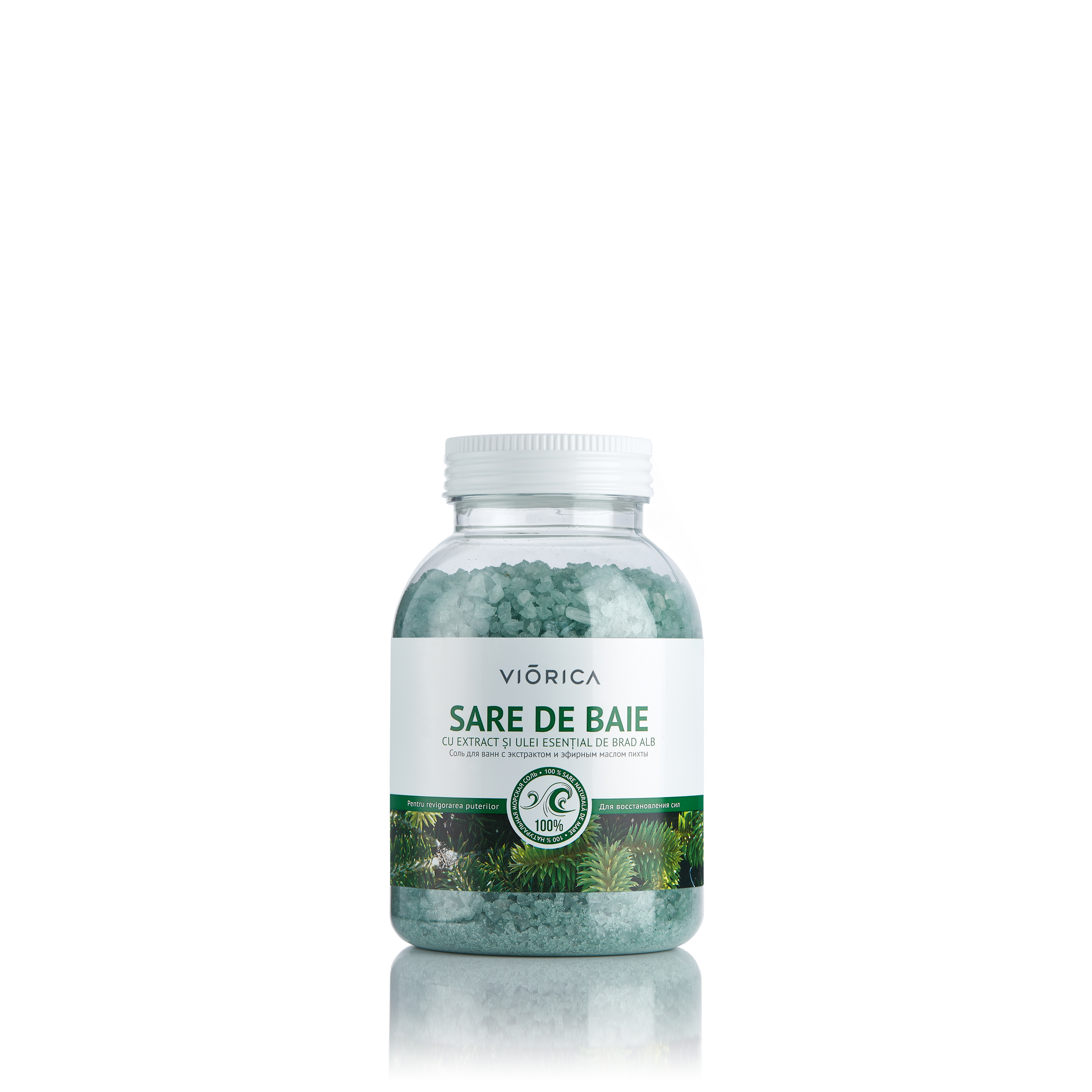 Sare de baie cu extract si ulei esential de brad alb, Viorica, 1000 g