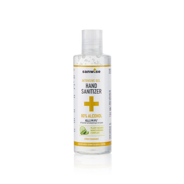 gel-sanitizer intensiv pentru mâini cu parfum de citrice sanwise, 200 ml
