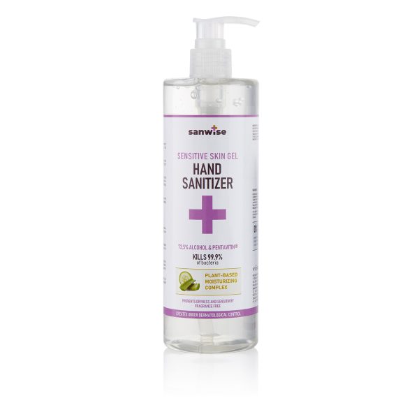 Gel-sanitizer pentru pielea sensibilă a mâinilor sanwise, 500 ml