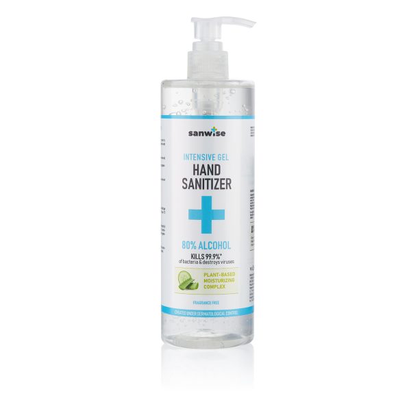 Gel-sanitizer intensiv pentru mâini sanwise, 500 ml